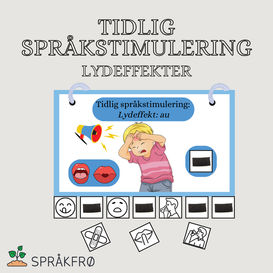 Tidlig språkstimulering: interaktivt hefte med lydeffekter
