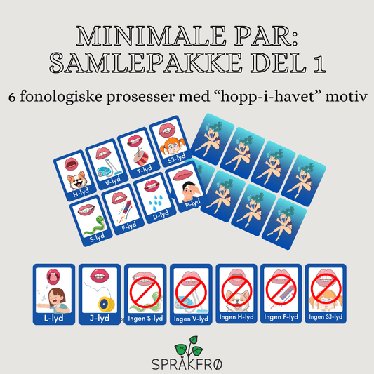 Språklydspill: Minimale par (samlepakke del 1)