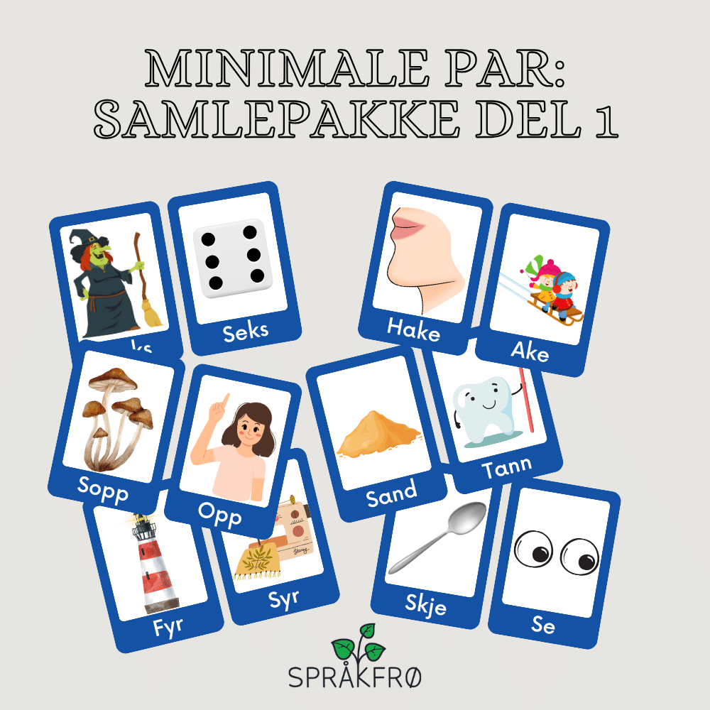 Språklydspill: Minimale par (samlepakke del 1)