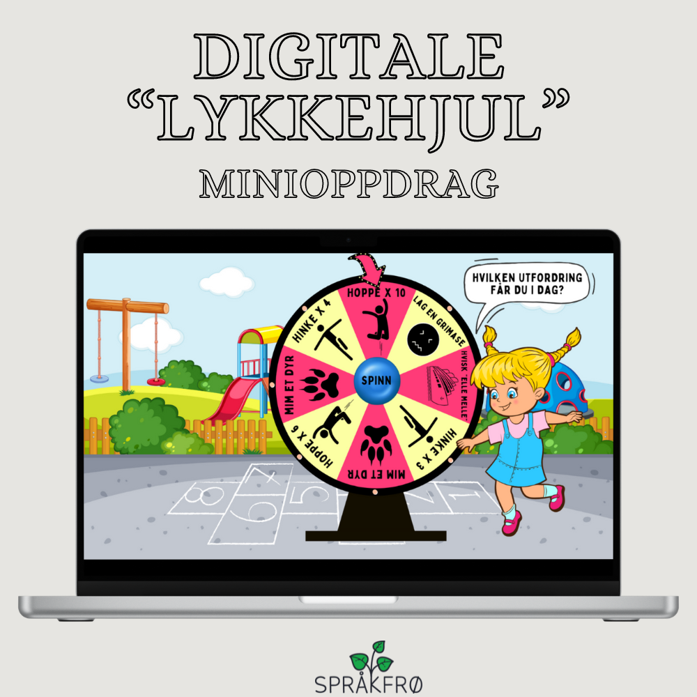 Digitale "lykkehjul" (Morsomme oppdrag/utfordringer)
