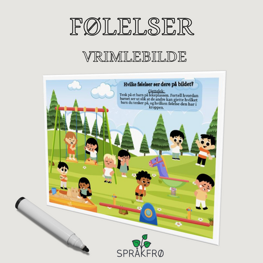 Følelser: "Hva føler de?"-vrimlebilde