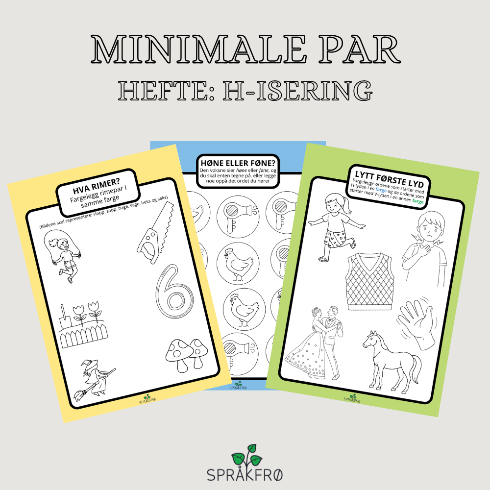 Fargeleggingshefte: minimale par (h-isering)