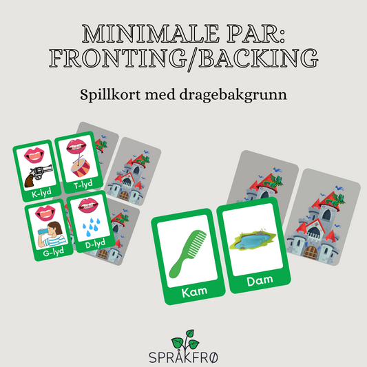 Språklydspill: minimale par (fronting/backing)