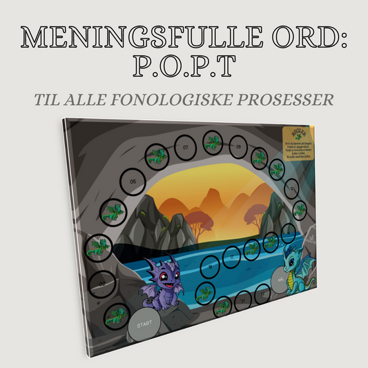 Språklydspill (P.O.P.T): brettspill til produksjonsfasen (dragetema)