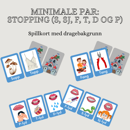 Språklydspill: minimale par (stopping)