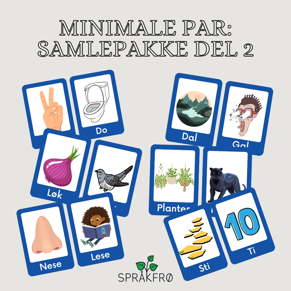 Språklydspill: Minimale par (samlepakke del 2)