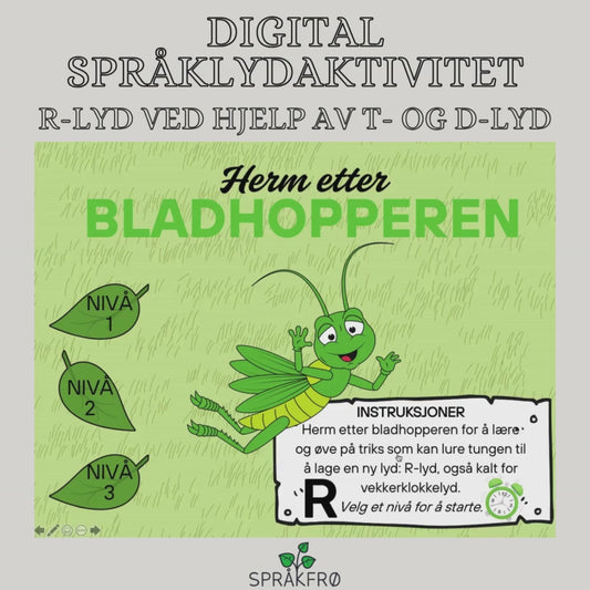 Digitalt språklydspill: R-lyd ved hjelp av eksploderende T-og D-lyd