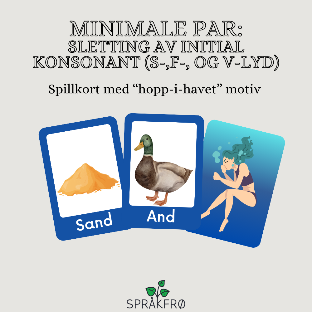 Språklydspill: minimale par (sletting av initial konsonant, s-,f-, og v-lyd)