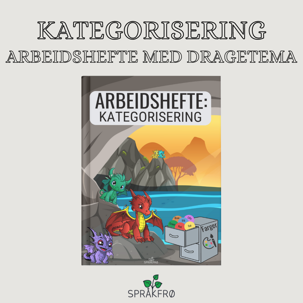 Kategorisering av over- og underbegrep: Hefte med dragetema