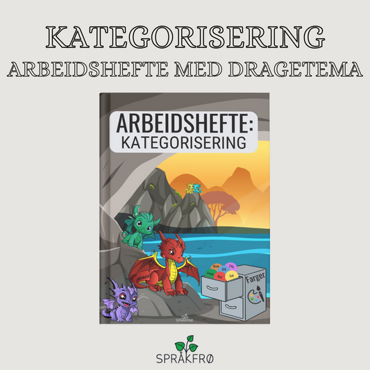 Kategorisering av over- og underbegrep: Hefte med dragetema