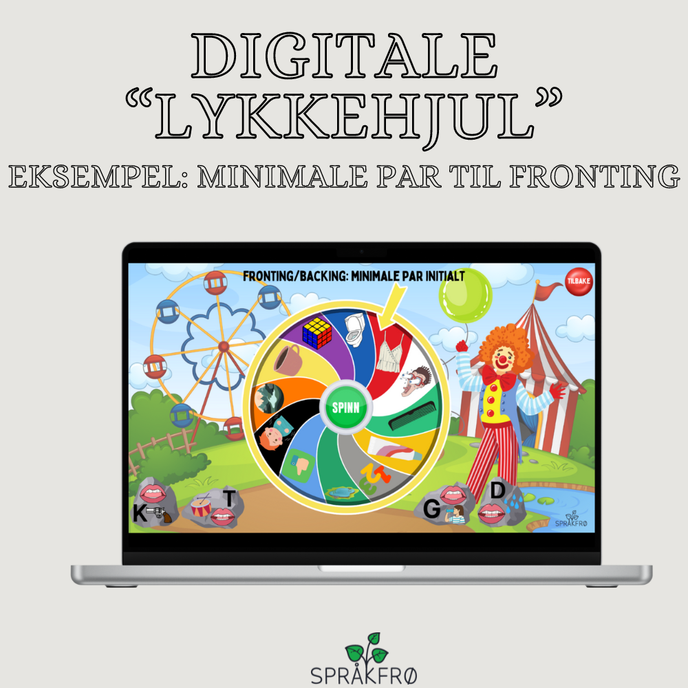Digitale "lykkehjul" (POPT fase 3/Minimale par: Typiske fonologiske prosesser)