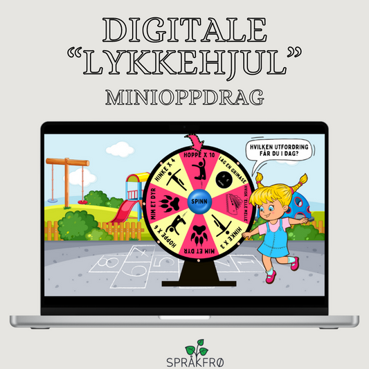 Digitale "lykkehjul" (Morsomme oppdrag/utfordringer)