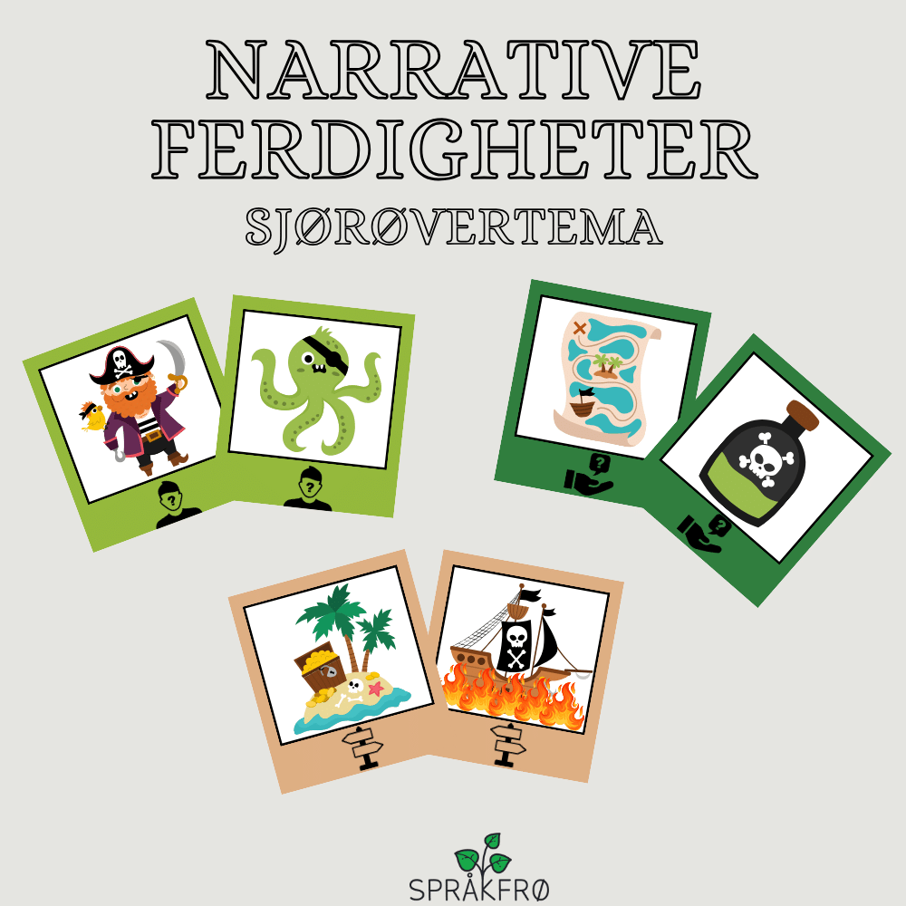 Narrative ferdigheter: dikte fortellinger med sjørøvertema