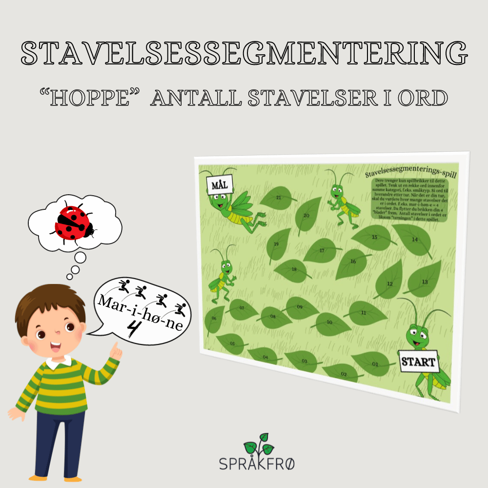 Fonologisk bevissthet: stavelsessegmentering