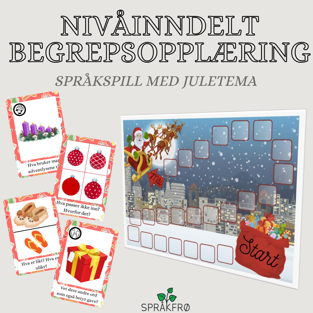 Språkspill: Jul/nivåinndelt begrepsopplæring