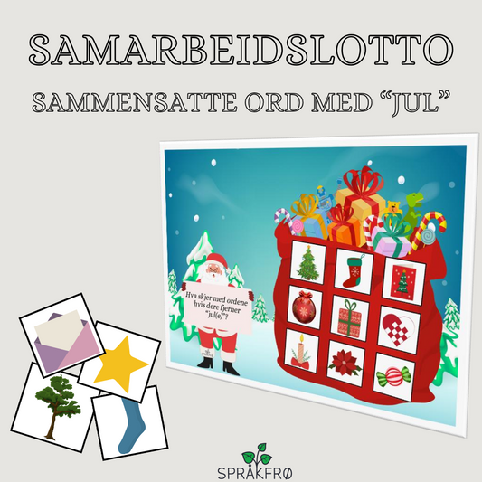 Samarbeidslotto/sammensatte ord med "jul" (morfologisk bevissthet)