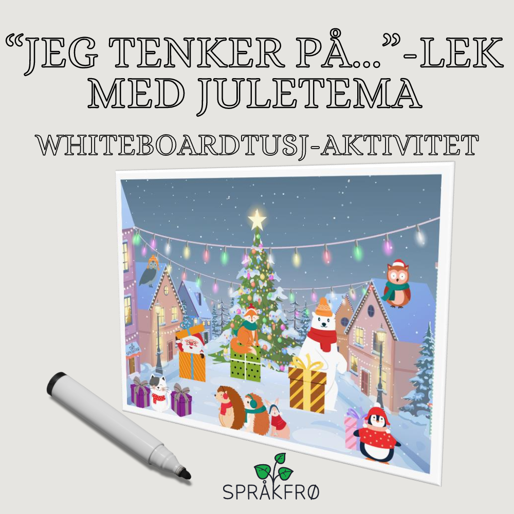 "Jeg tenker på..."-lek med juletema