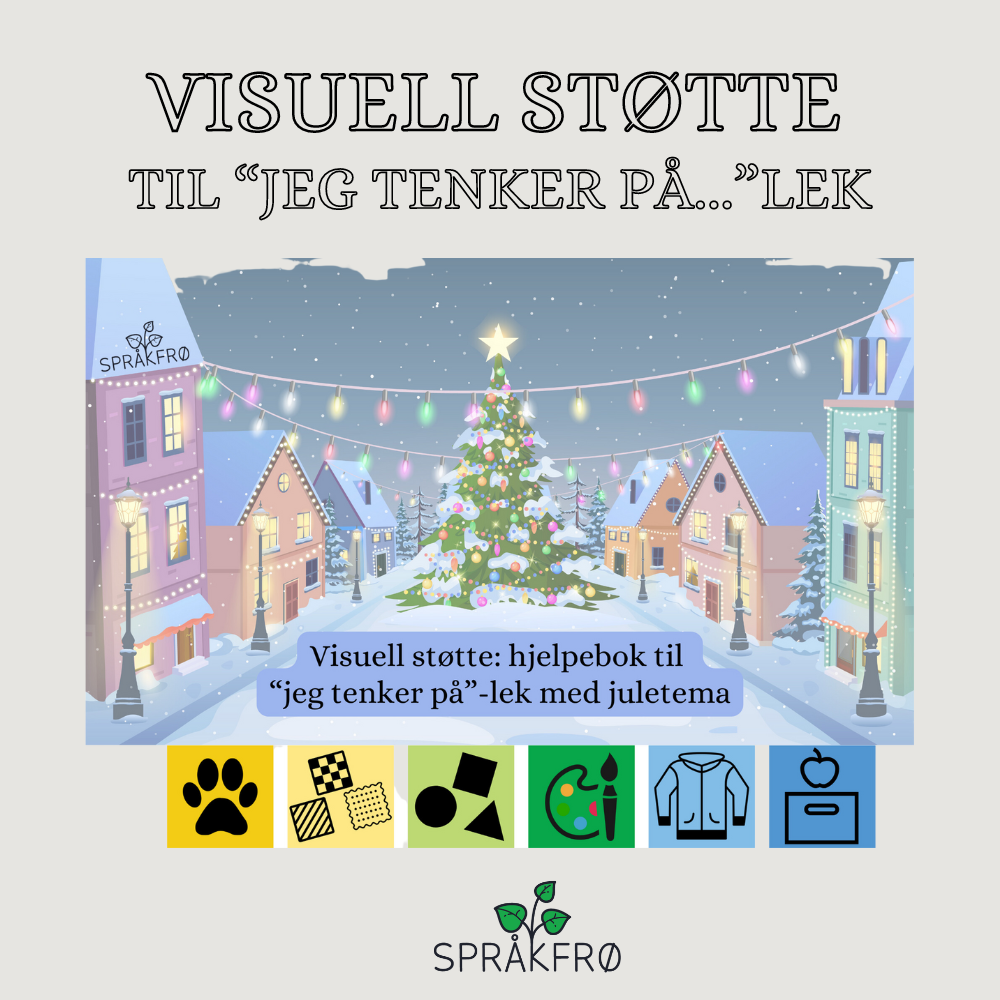"Jeg tenker på..."-lek med juletema