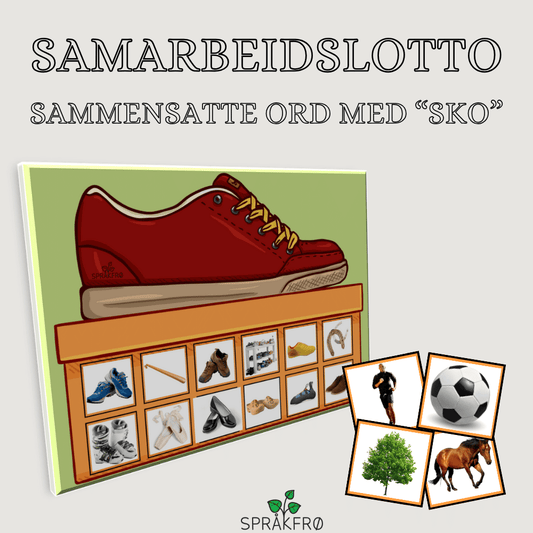 Samarbeidslotto/sammensatte ord med "sko" (morfologisk bevissthet)