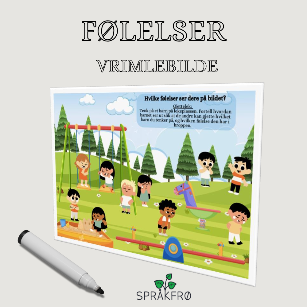 Følelser: "Hva føler de?"-vrimlebilde
