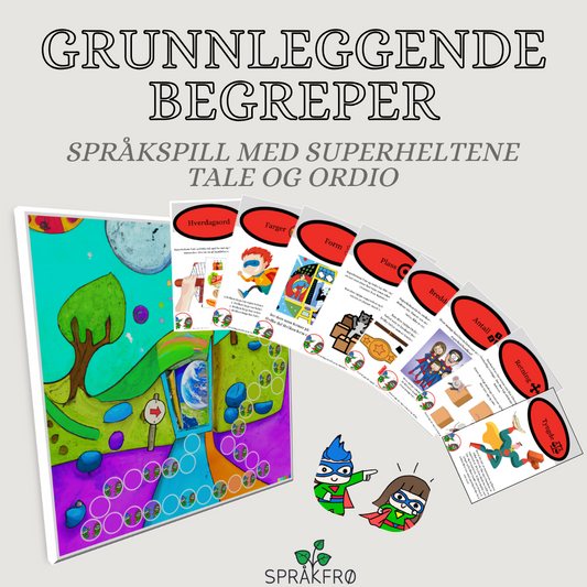 Språkspill: Superheltene Tale og Ordio/grunnleggende begreper