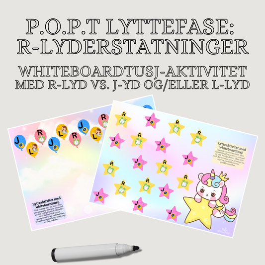 Språklydspill (P.O.P.T): Lytteaktivitet til R-lyderstatninger