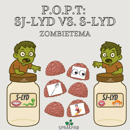 Språklydspill (P.O.P.T): zombiesortering av sj-lyd vs. s-lyd