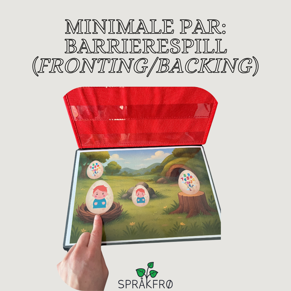 Språklydspill: Barrierespill med minimale par (fronting/backing)