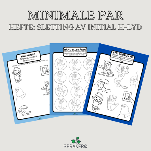Fargeleggingshefte: minimale par (Sletting av initial konsonant /h/-lyd)