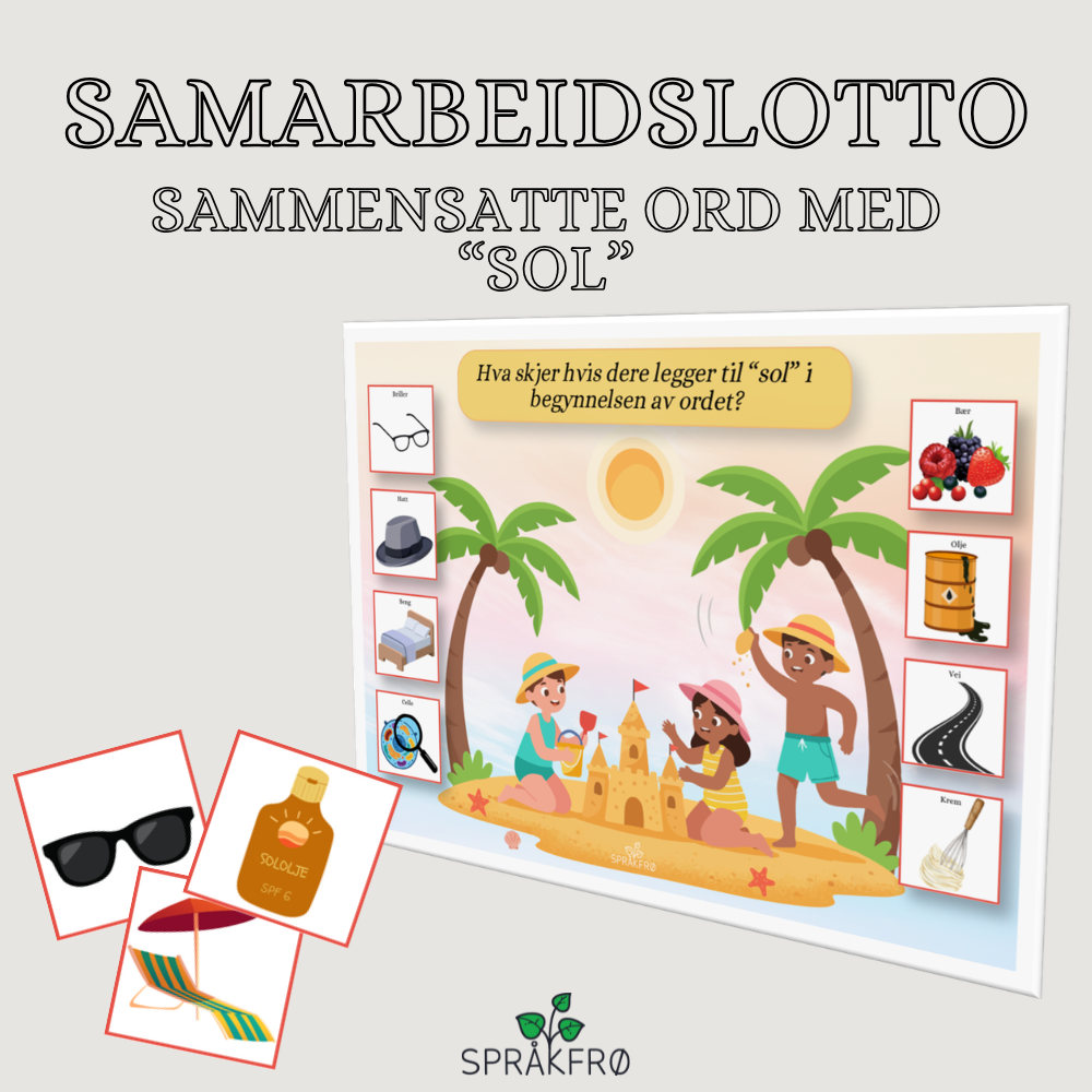 Samarbeidslotto/sammensatte ord med "sol" (morfologisk bevissthet)