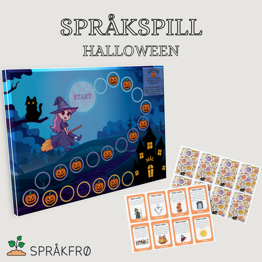 Språkspill med Halloween-tema