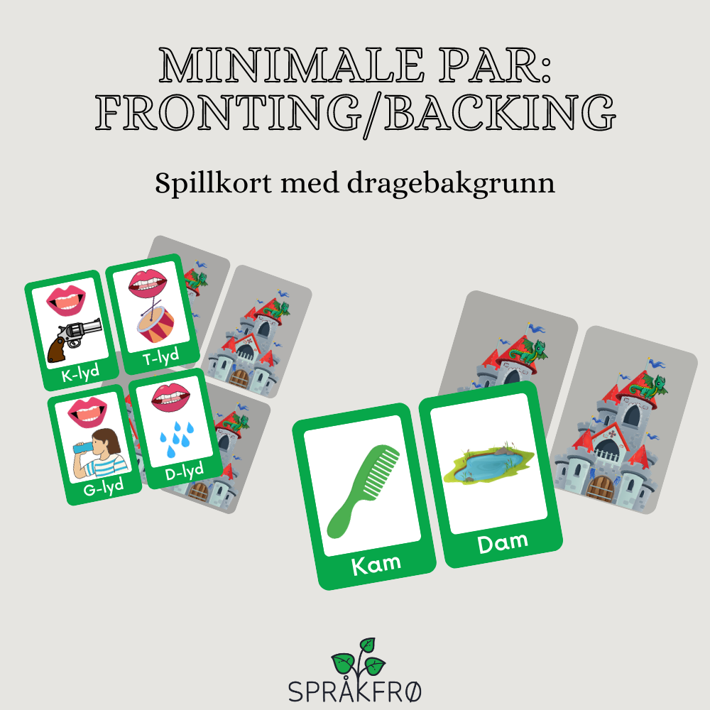 Språklydspill: minimale par (fronting/backing)
