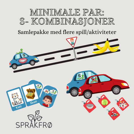 Språklydspill (minimale par-tilnærming): Klusterreduksjon av s-kombinasjoner-pakke