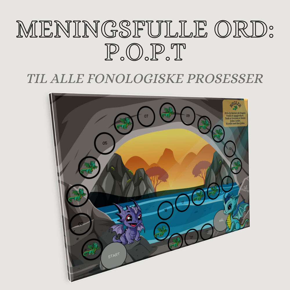 Språklydspill (P.O.P.T): brettspill til produksjonsfasen (dragetema)