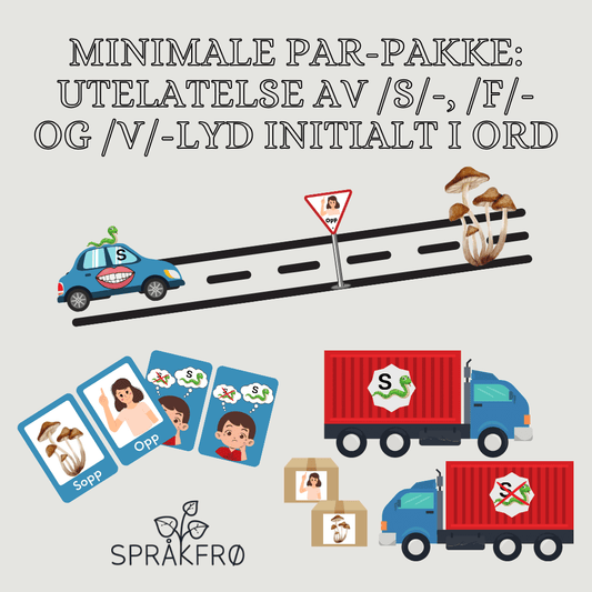 Språklydspill (minimale par-tilnærming): Utelatelse av initial frikativ-pakke
